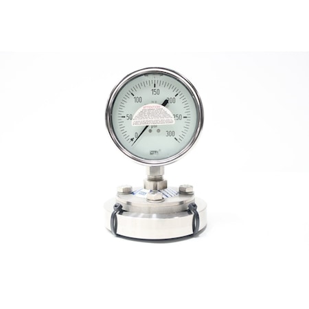 Wika 4IN 1/2IN 0-300PSI NPT PRESSURE GAUGE 990.12